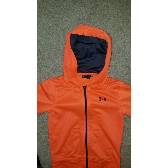 (2) Under Armour Sweatshirts 3T&4T Yellow & Orange - Picture 2 of 5